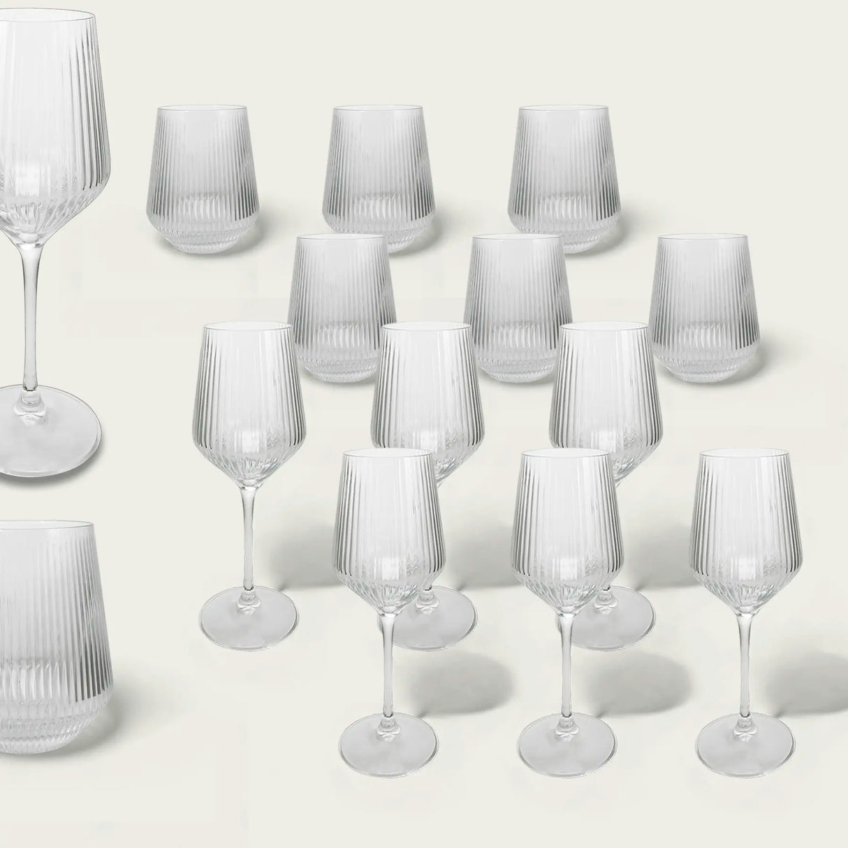 Set Bicchieri Meridiana In Vetro - Arca