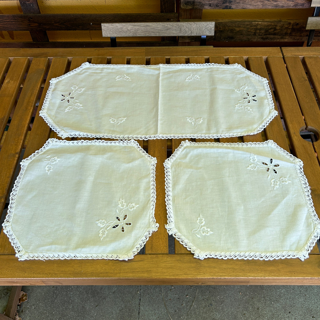 Tris Centrini SPERANZA (310) by Mondo Biancheria