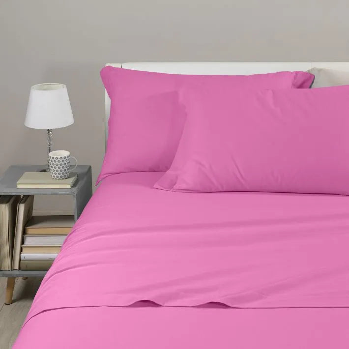 Completo lenzuola in flanella TINTA UNITA by Caleffi