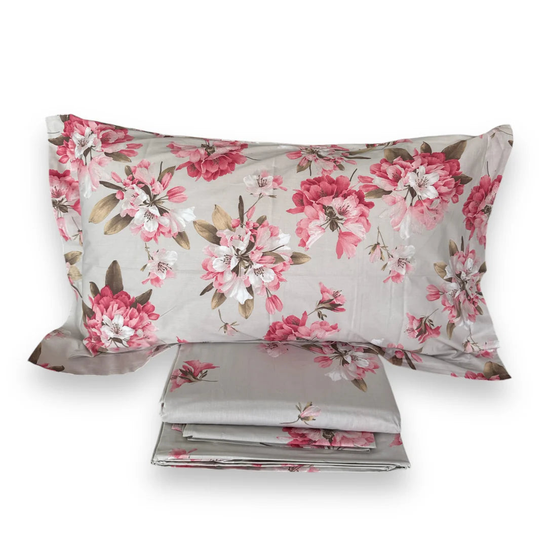 Completo Lenzuola RODODENDRI By Mirabello Carrara