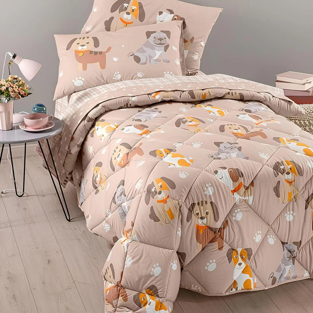 Trapunta Letto Singolo Invernale Cuccioli – Caleffi