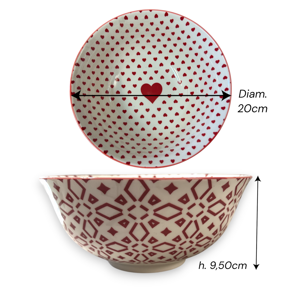Ciotola CUORE 20X9,50 cm by Master Casa