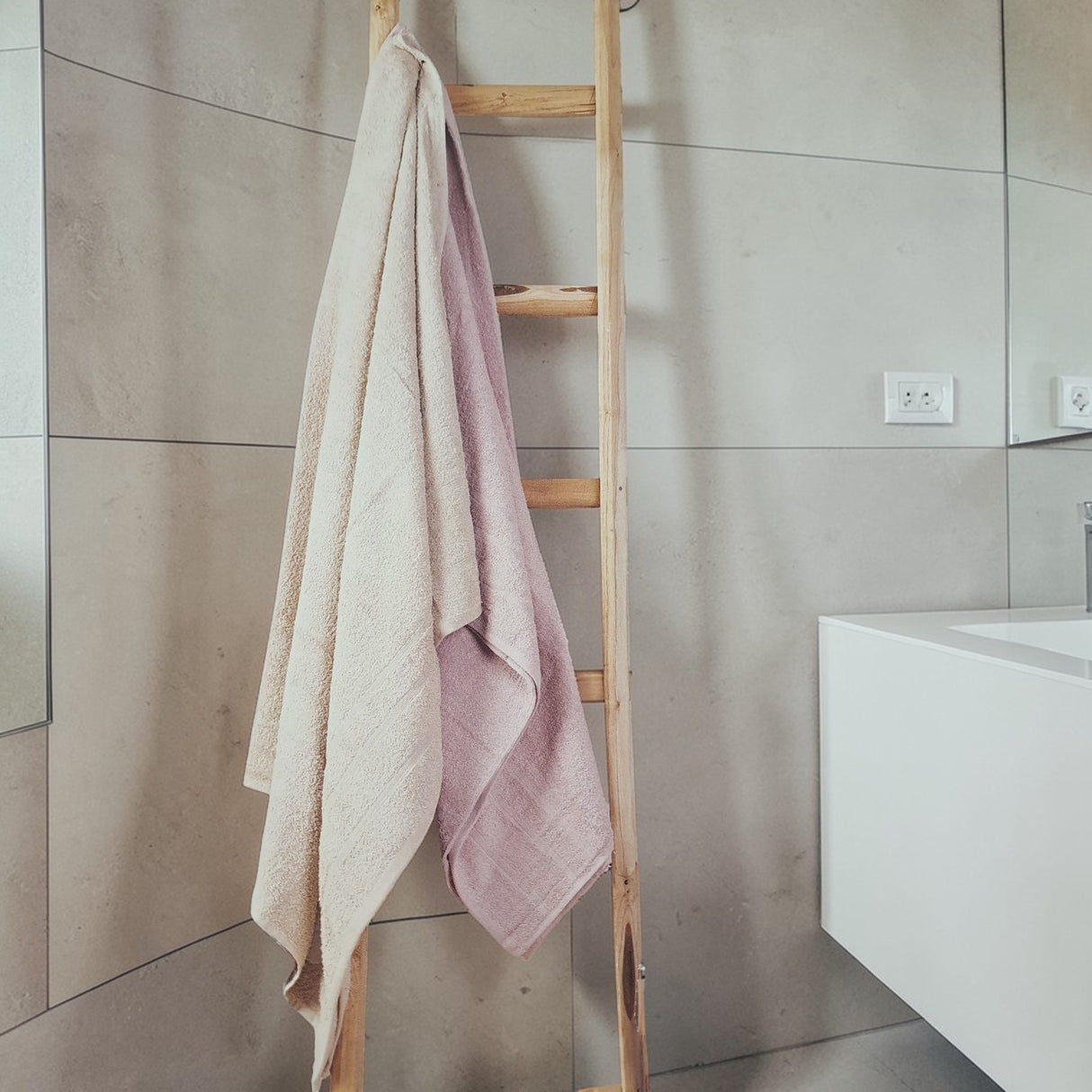 Telo Doccia Spugna Ambient Maè 100x150 cm - Via Roma 60