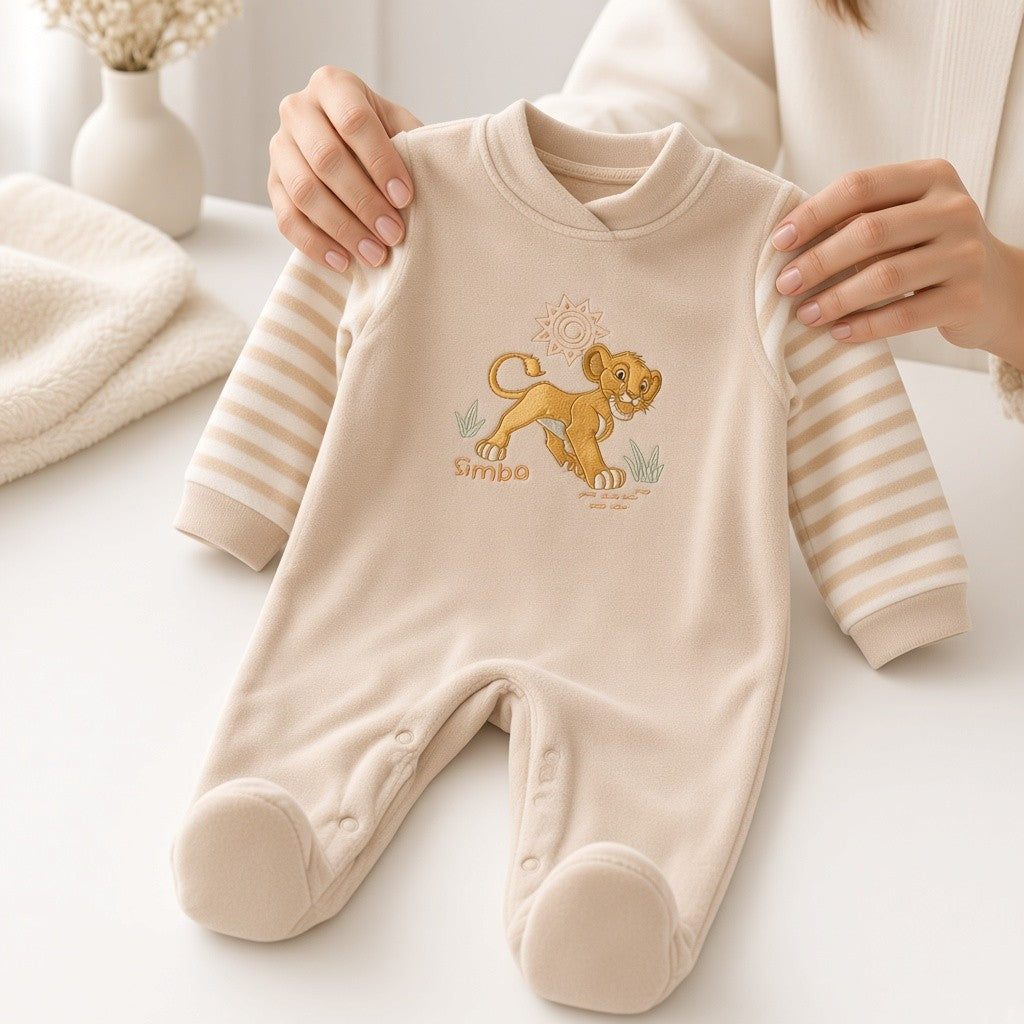 Tutina Neonato Re Leone in Ciniglia da 1 a 9 mesi - Disney
