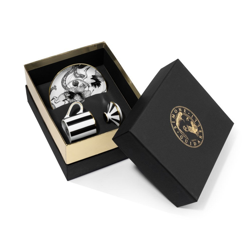 Tazzina Caffè con Piattino e Coperchio Souvenirs De Voyage - Weissestal