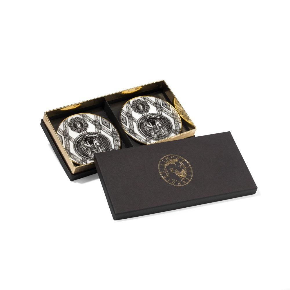 Set 2 Sottobicchieri 12 cm Souvenirs De Voyage - Weissestal