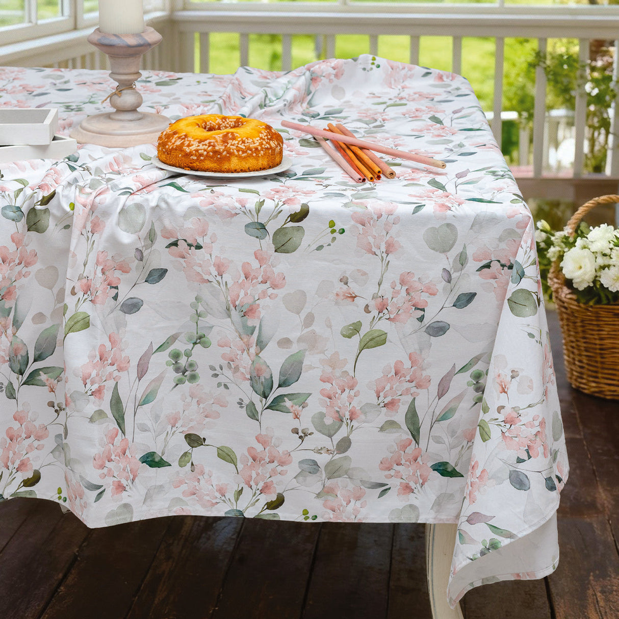 Tovaglia In The Garden Disegno 36 Floreale 100% Cotone Made in Italy - L'Atelier 17
