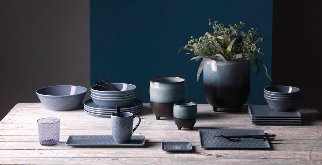 set TILE BLUE by Weissestal