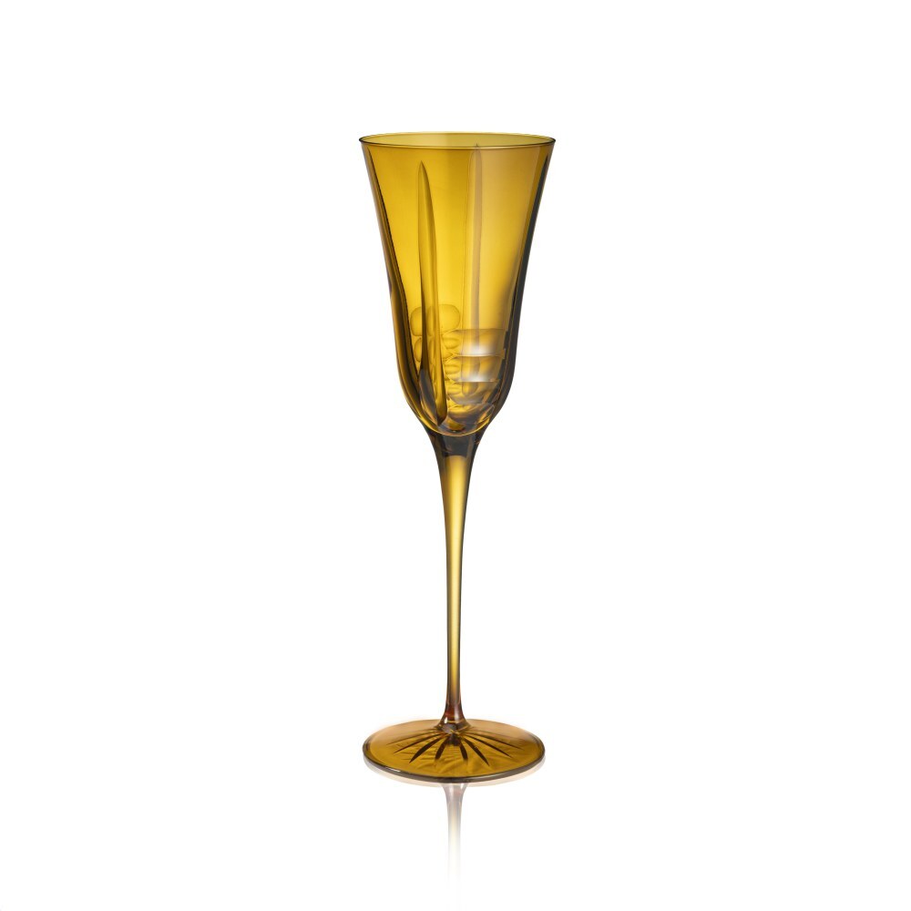 Set 2 Tumbler + Calici + Flute GEM AMBRA - Weissestal