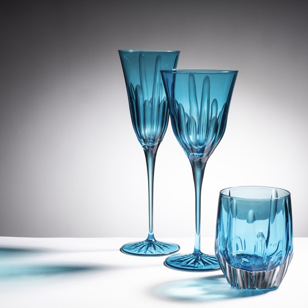 Set 2 Tumbler + Calici + Flute GEM ZAFFIRO - Weissestal