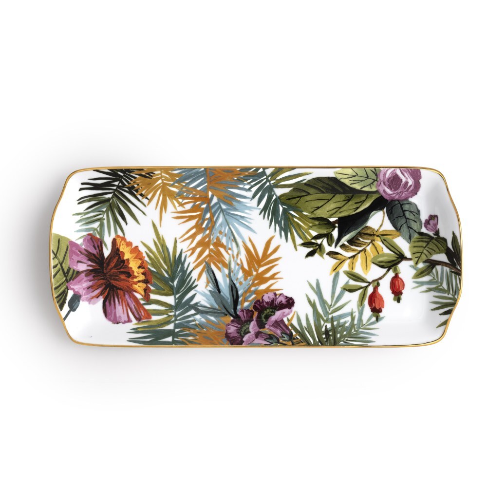 Vassoio Rettangolare 36x16cm Exotic Jungle - Weissestal