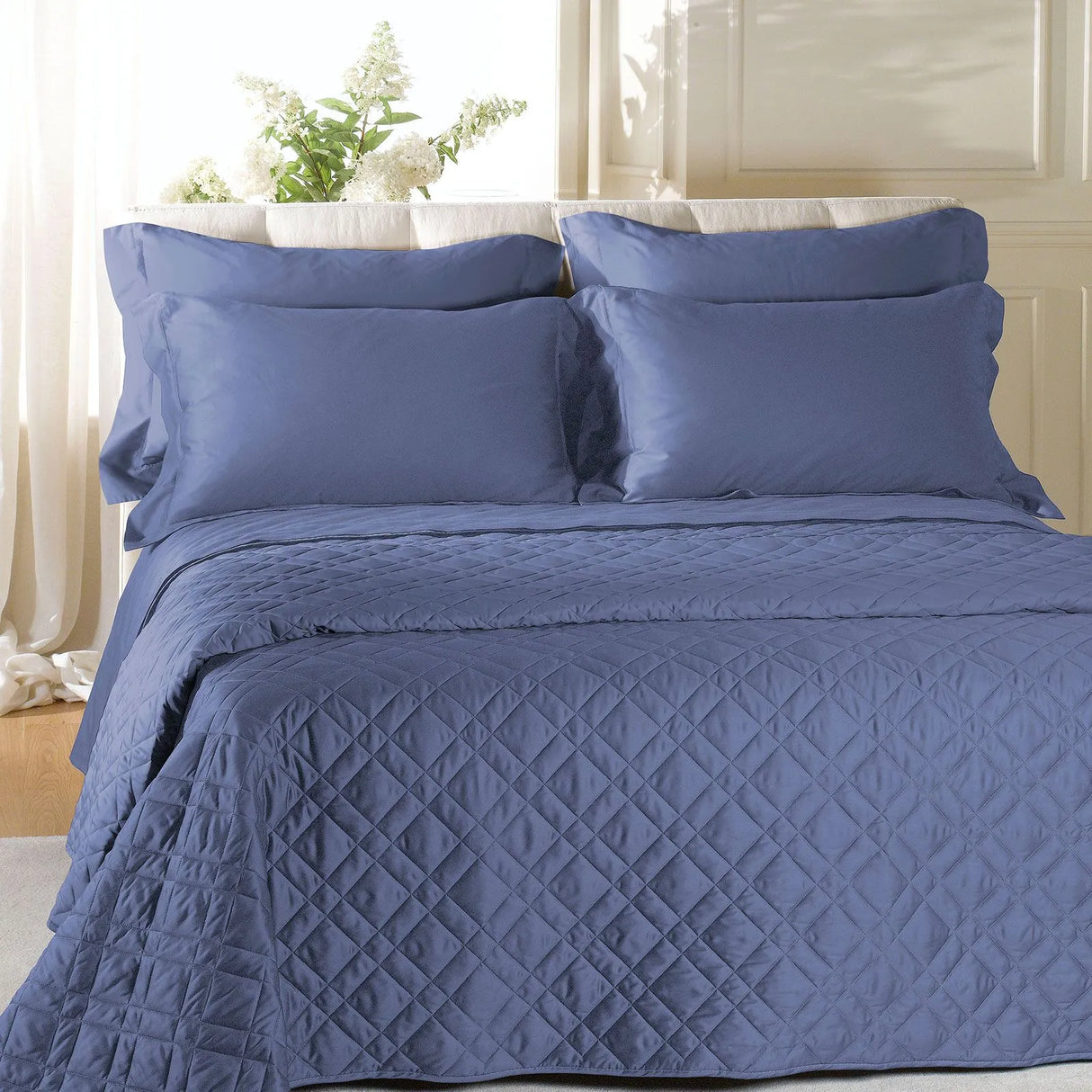 Trapuntino Raso di Cotone Tinta unita By Caleffi