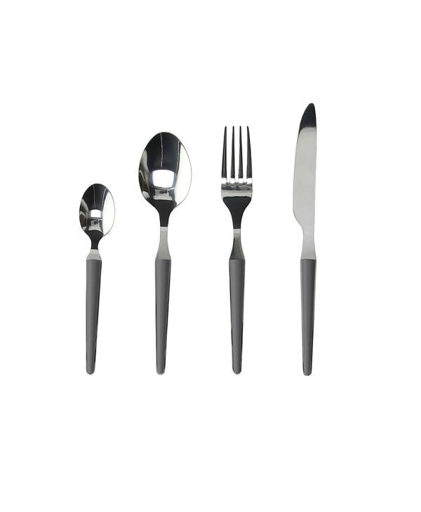 Servizio 24 Posate Zen antracite Acciaio antracite by Tognana