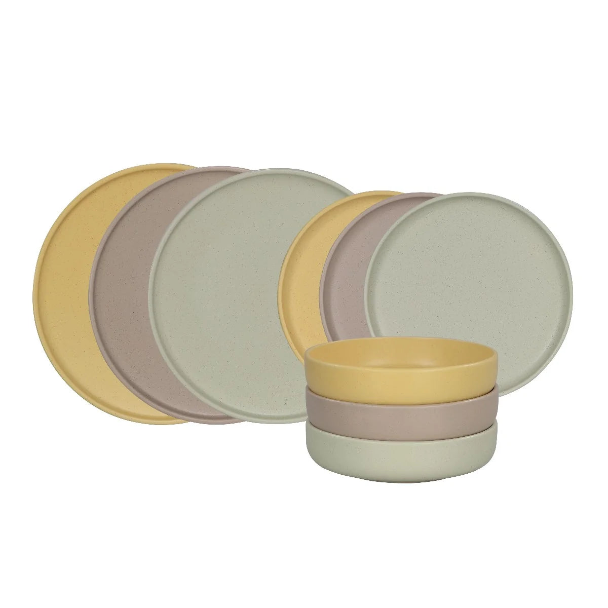 Servizio di Piatti da Tavola in Porcellana SKANDIK ELEMENTS Mix 18 Pezzi by Casa Collection