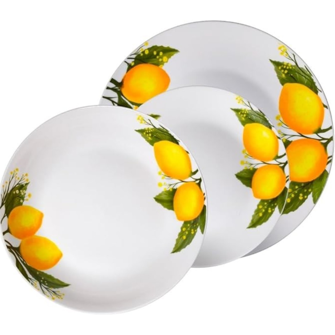 Servizio di piatti 18 pezzi LIMONI by Casa Milano