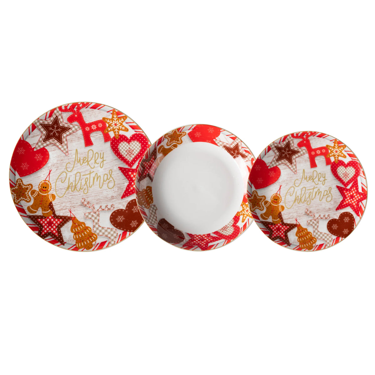 Servizio Piatti x6 Persone Merry Ginger by Gusto Casa