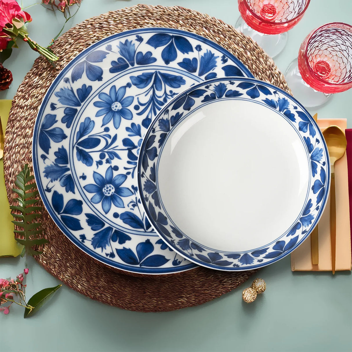 Servizio di piatti in Porcellana Artemide 18 pezzi