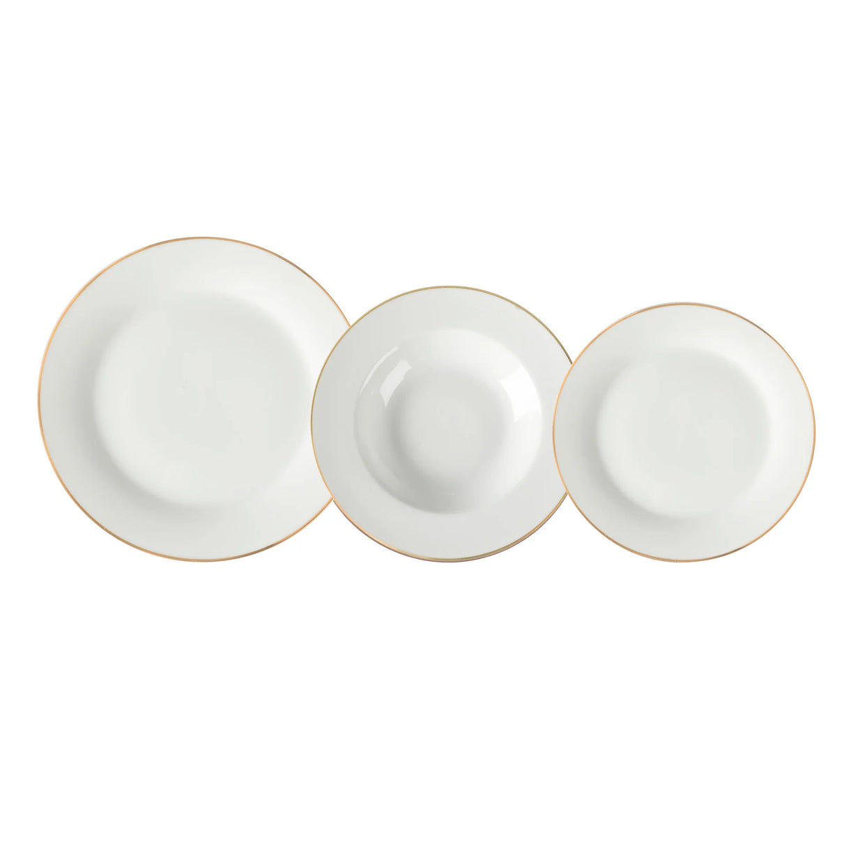 Servizio di Piatti Regal Gold - 18 pezzi by Gusto Casa