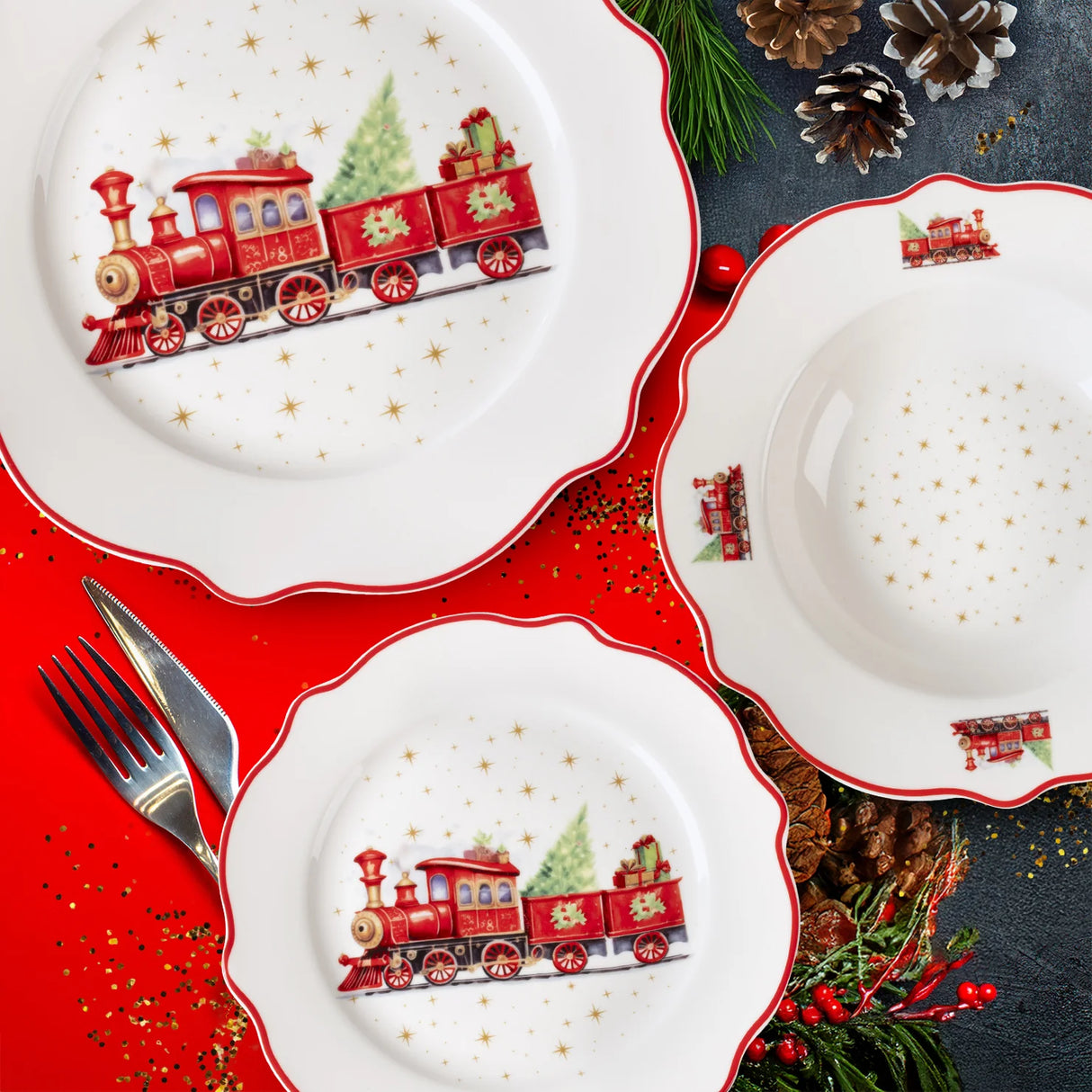 Servizio Piatti x6 Persone TRAVELING GIFT - Gusto Casa