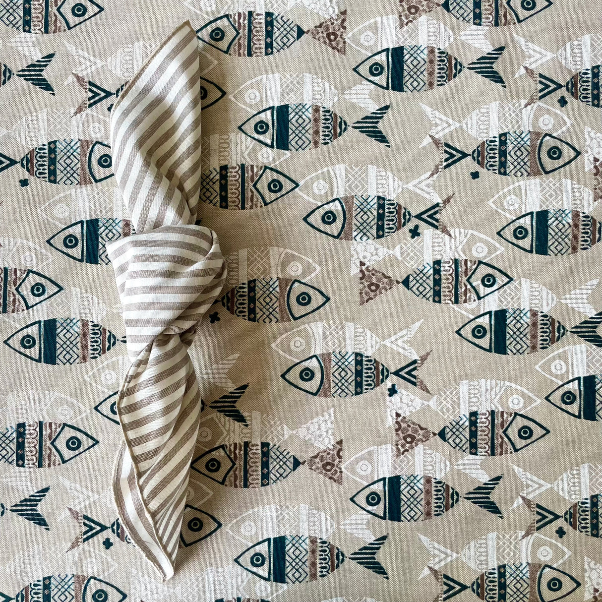 Tovaglia MEDITERRANEO PESCI in cotone By Magilu