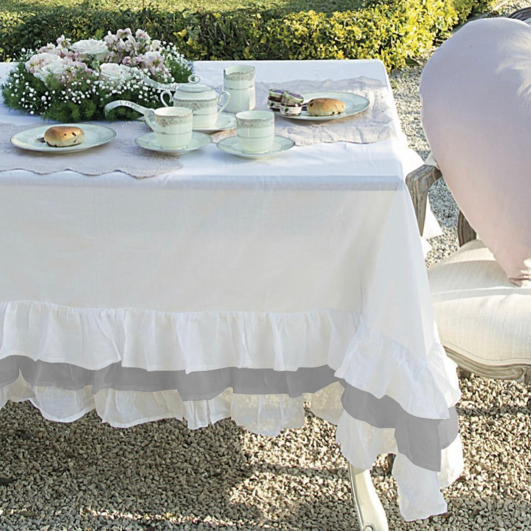 Tovaglia con Balza SUCRE x12 By l'Atelier17