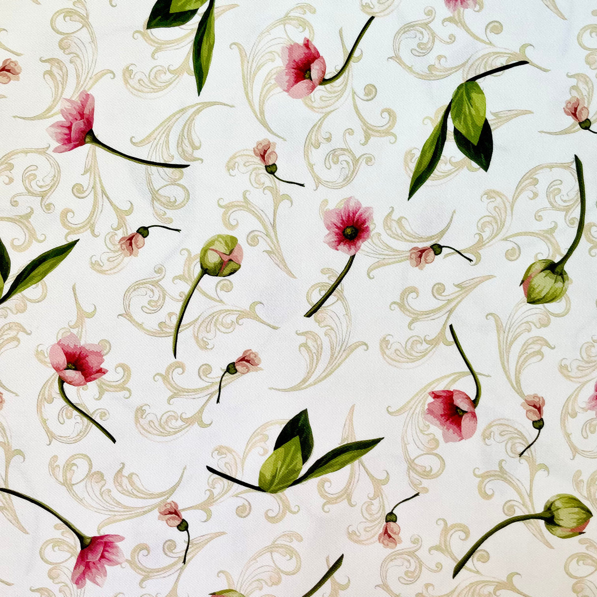 Tovaglia DAMASCATA CON FIORI By Magilu