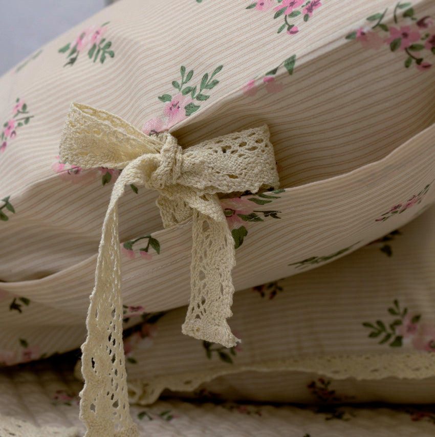 Completo lenzuola Fior di Primavera L’Atelier 17 matrimoniale cotone made in Italy