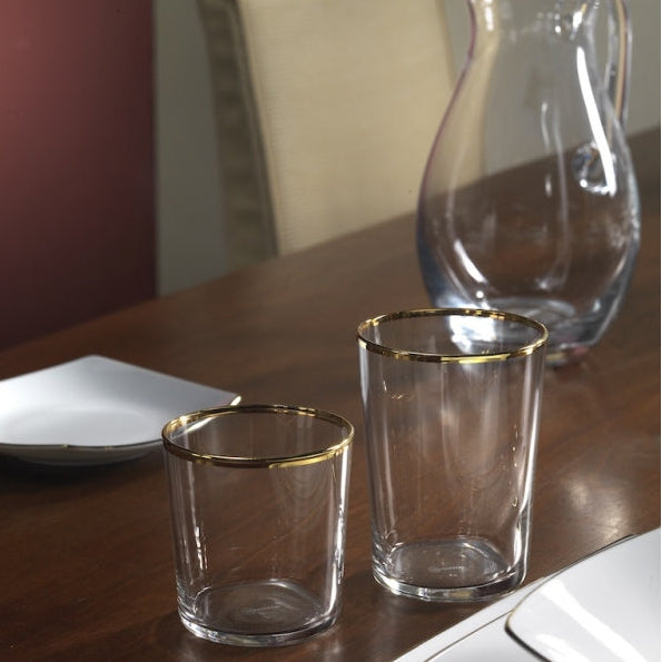 Set 6 Bicchieri Acqua Aura Gold - Weissestal