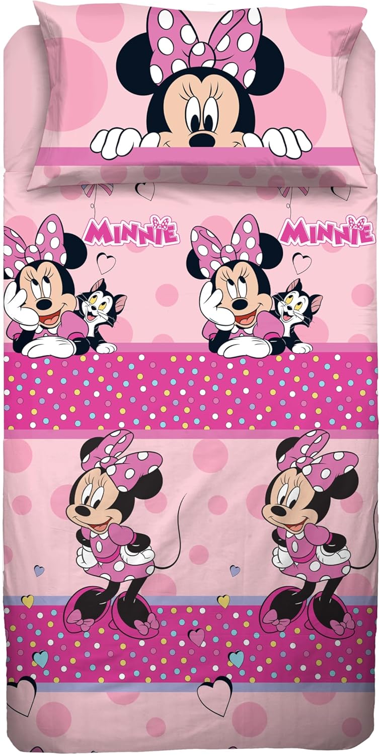 Completo lenzuola Minnie Mouse una piazza e mezza by Disney