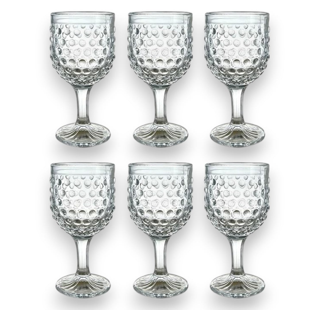 Set 6 Calici in Vetro Colorato Cherry Blossom, trasparente, 340 ml by Arca