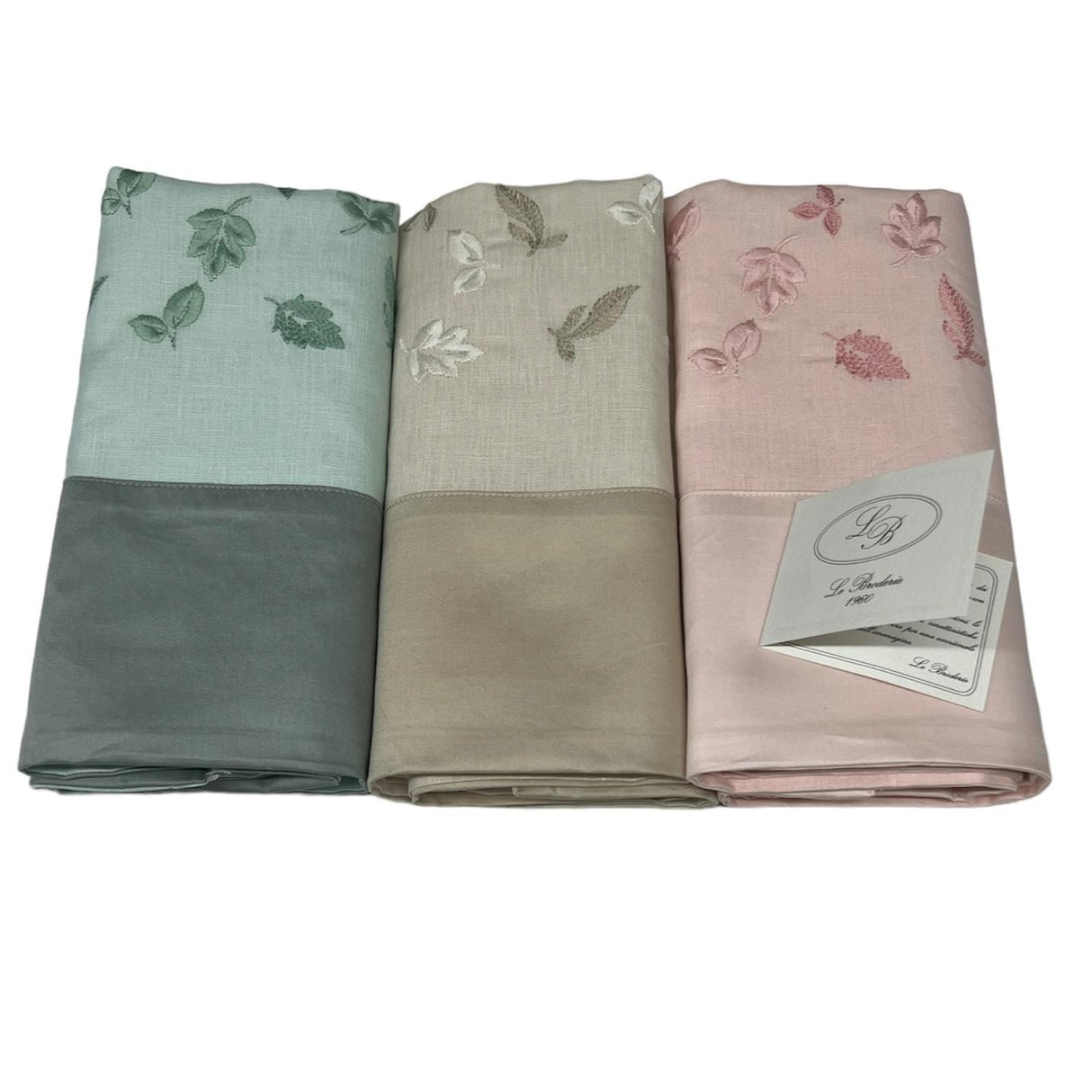 Set Asciugamani 3+3 in Puro Lino (varie fantasie) by Broderie