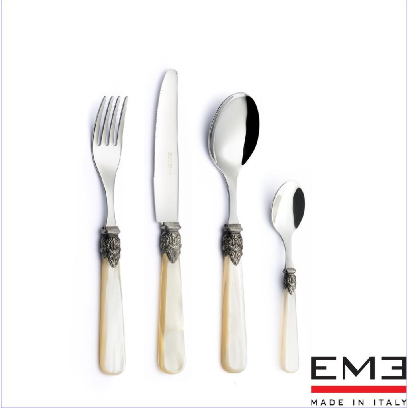 Set 24 Pezzi pezzi in Acciaio Inox NAPOLEON Perlato by Eme