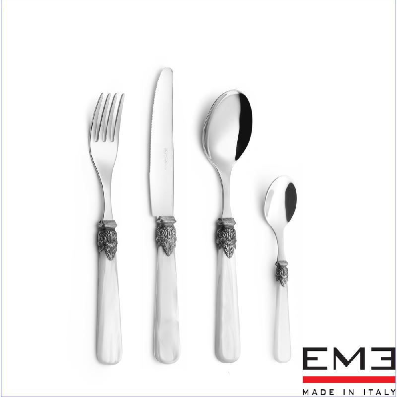 Set 24 Pezzi pezzi in Acciaio Inox NAPOLEON Perlato by Eme