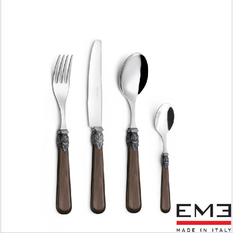 Set 24 Pezzi pezzi in Acciaio Inox NAPOLEON Perlato by Eme