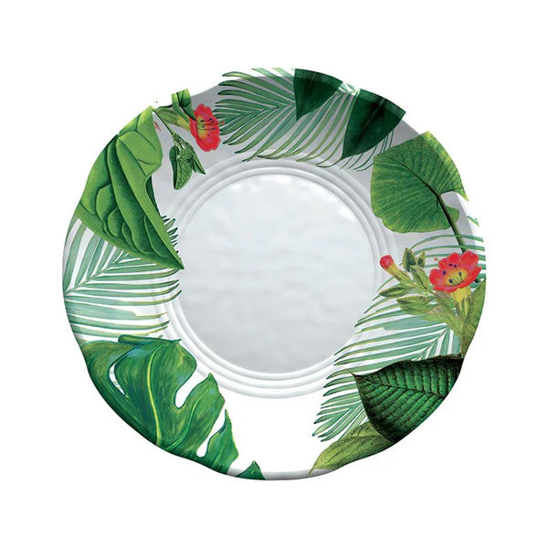 Piatto Fondo YORK FLOREALE in melamina - 2 pz by Emporio Zani Touch-mel