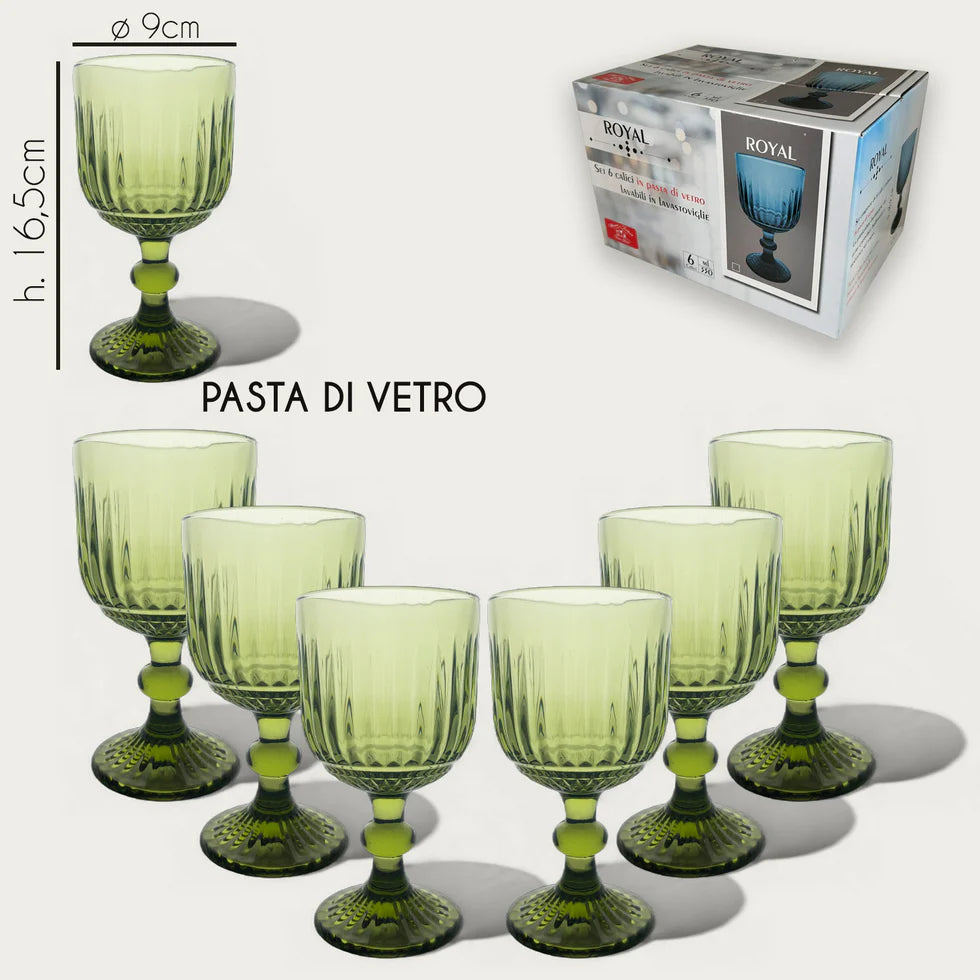 Bicchieri o Calici ROYAL verde - Arca