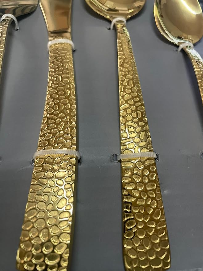 Set Posate 24 Pezzi ACCIAI GOLD 3023G By Bavaria