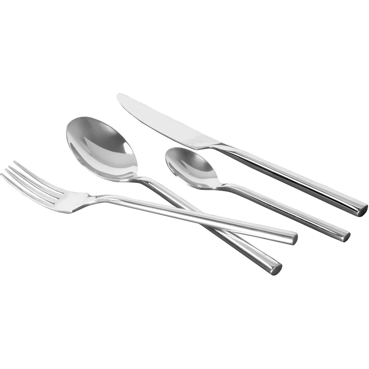 Servizio posate in acciaio inox Lucido 24 pezzi Dakotah Shiny by Gusto Casa