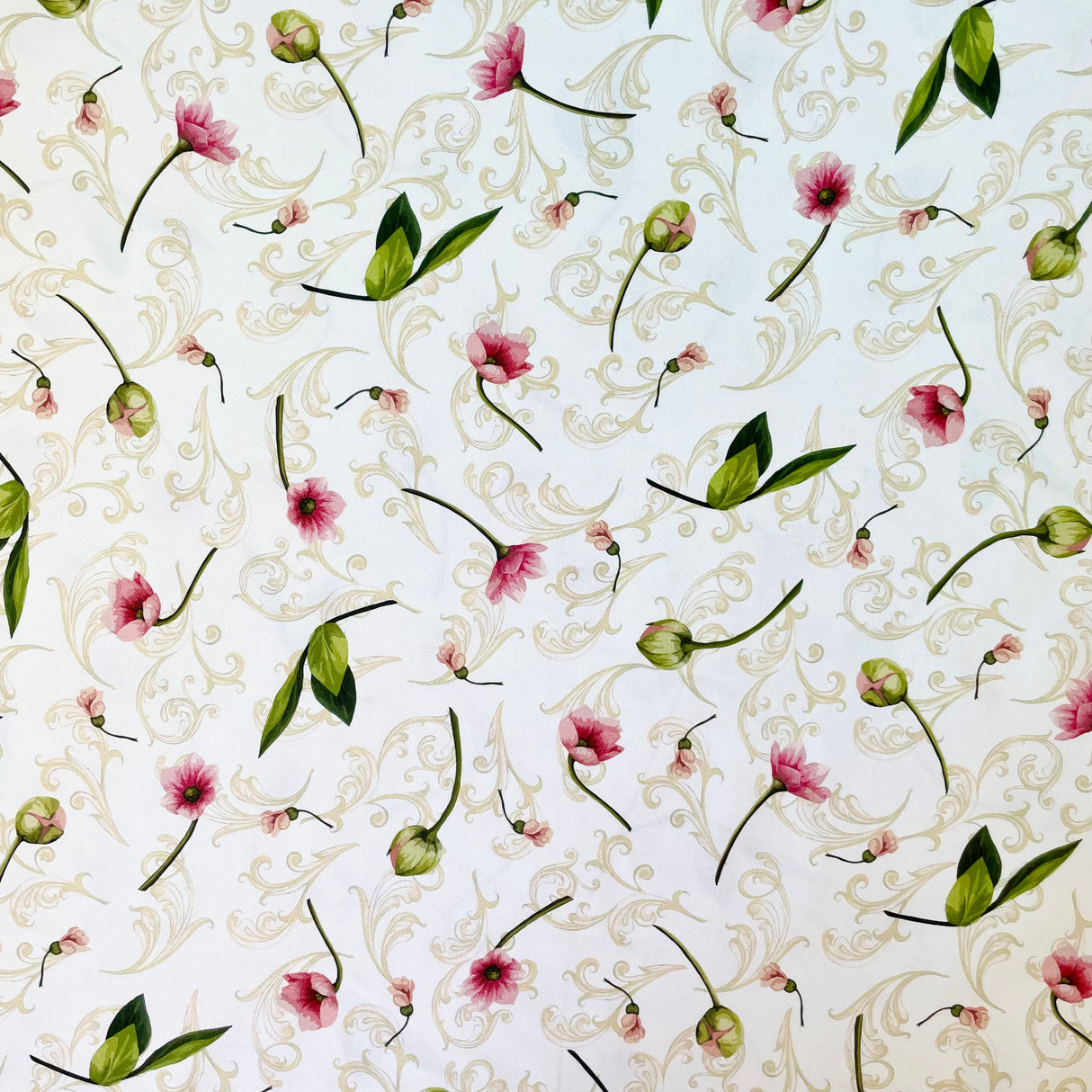 Tovaglia DAMASCATA CON FIORI By Magilu