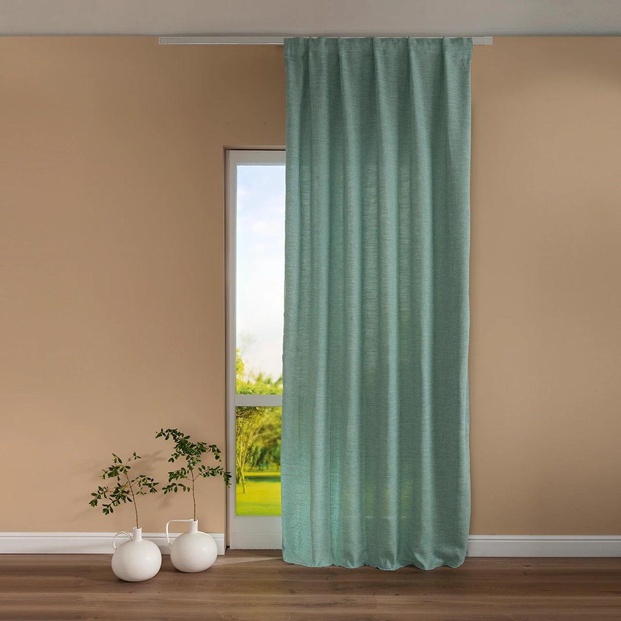 Pannello Tenda con Fascia Copri Bastone Corsica Maè 145x290 cm - Via Roma 60