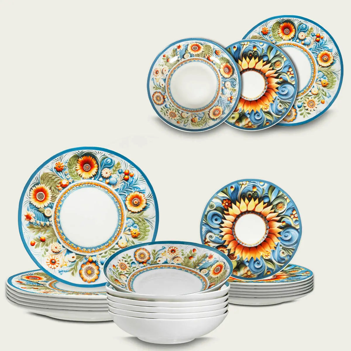 Servizio di Piatti 18 pezzi SOLEA by Arca