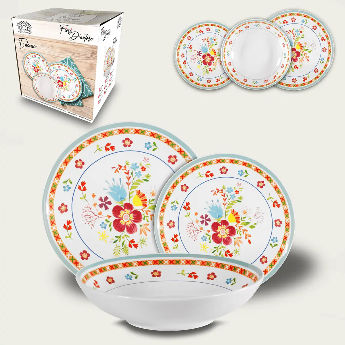 Servizio di Piatti 18 pezzi EDENIA by Arca