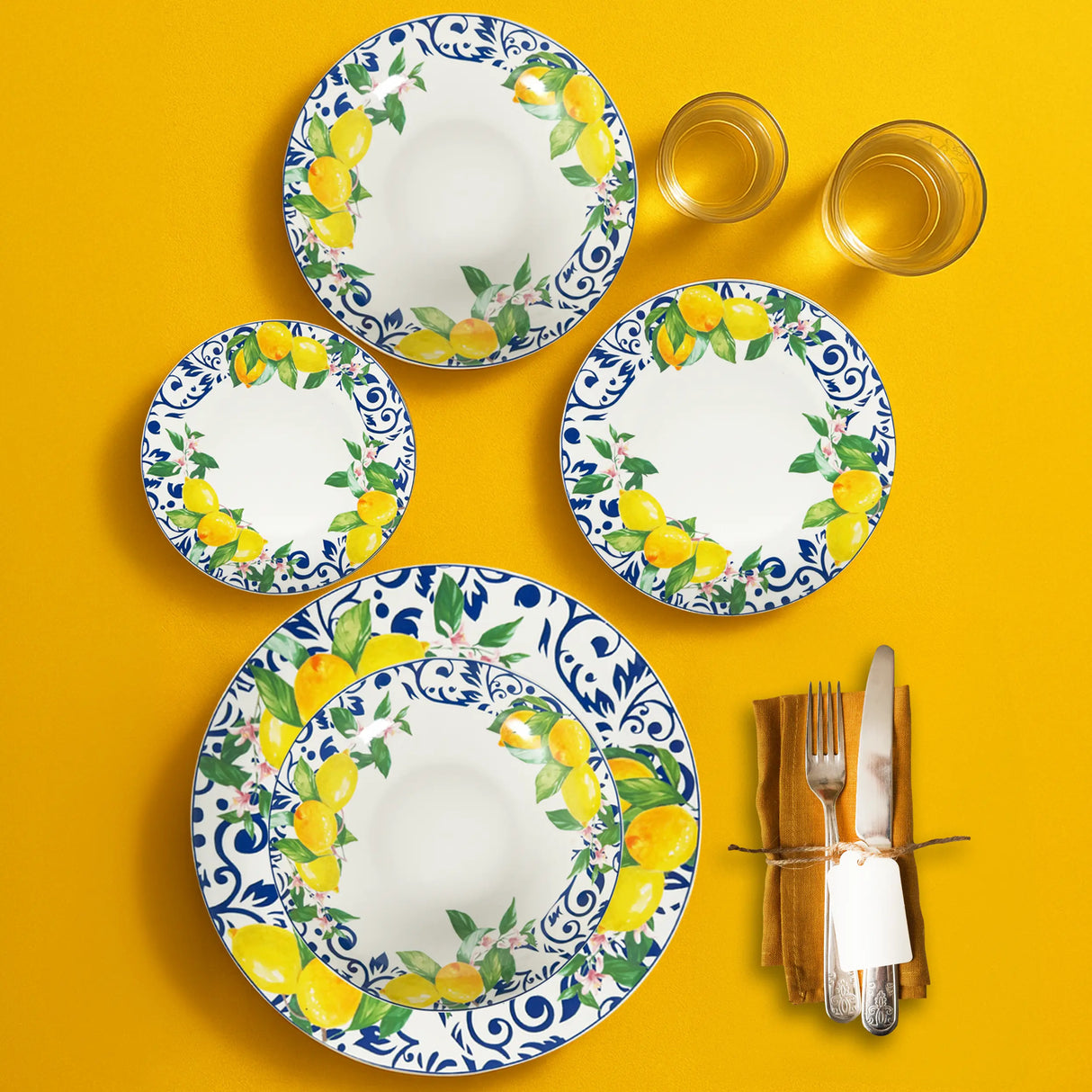 Servizio di Piatti 18 pezzi LIMONI by Arca