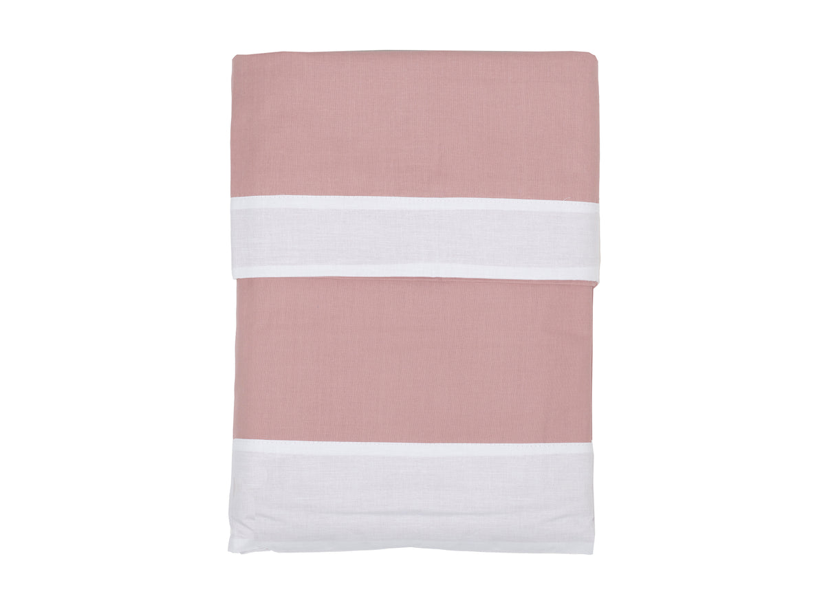 Completo letto Adele L’Atelier17 100% cotone Made in Italy con bordo a contrasto