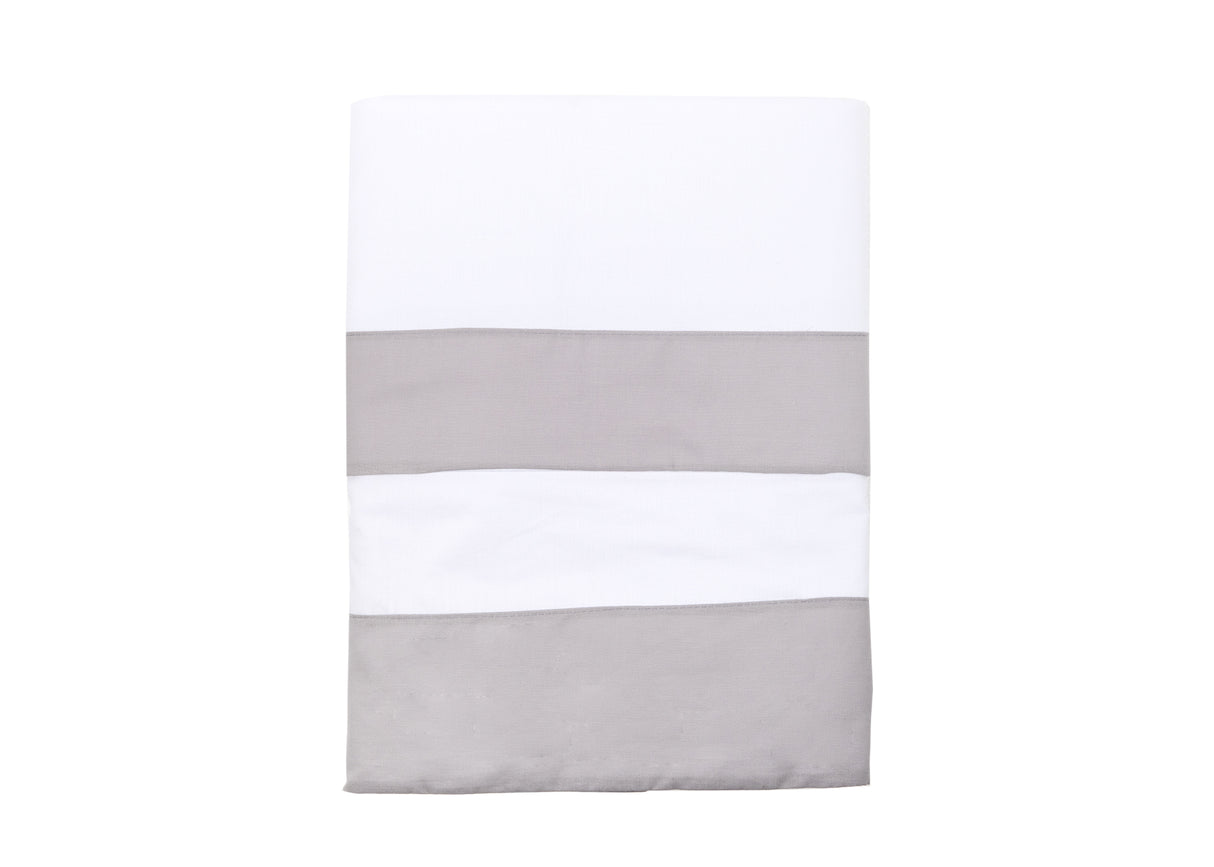 Completo letto Adele L’Atelier17 100% cotone Made in Italy con bordo a contrasto