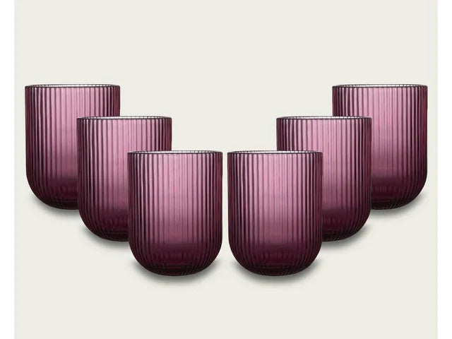 Set 6 Bicchieri In Vetro TURMBLER Eternity by Arca