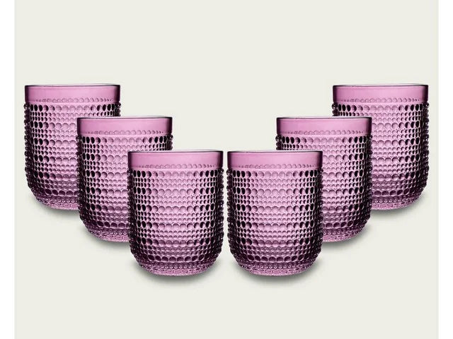Set 6 Bicchieri In Vetro TUMBLER SERENITY Tondi - Arca
