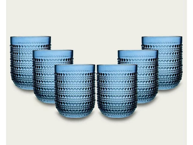 Set 6 Bicchieri In Vetro TUMBLER SERENITY Tondi - Arca