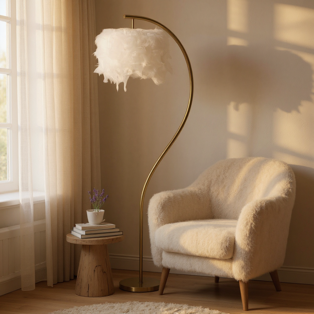 LAMPADA DA TERRA SEMI ARC - FERRETTI