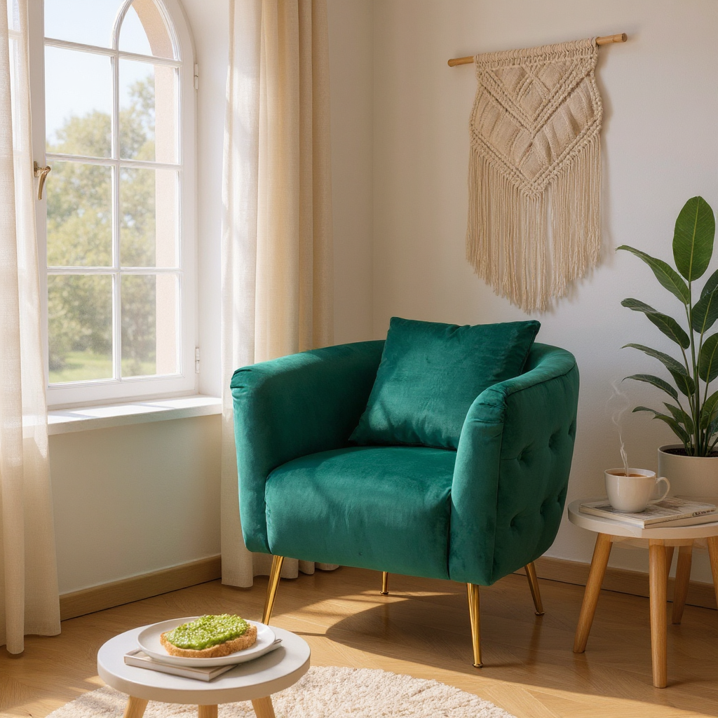 POLTRONA BUCAREST VERDE - FERRETTI